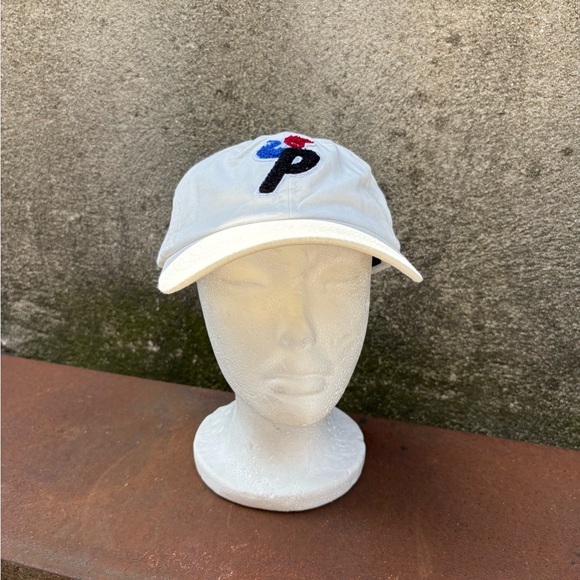 Palace Skateboards Bunning P 6-Panel White Strapback - Picture 1 of 9